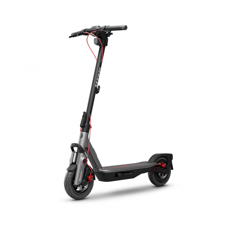 Segway Ninebot F3 Pro, vista de tres cuartos