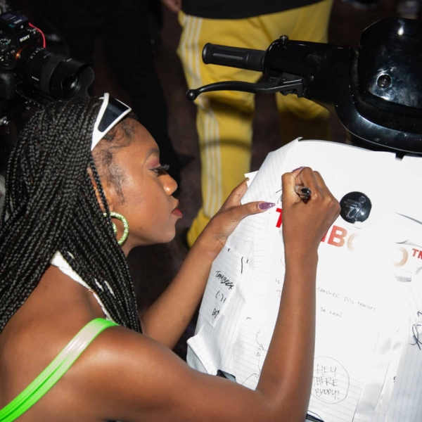 NYFW with TomBogo's guests signing the T-Series